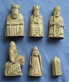 A sapmle image of ancient chess pieces